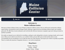 Tablet Screenshot of mainecollision.com